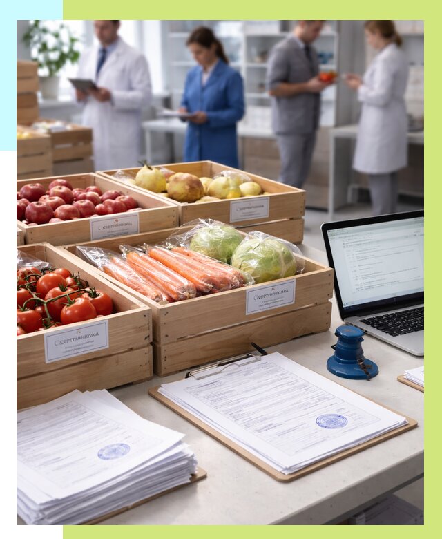 Сертификация овощей и фруктов в Большой Камне от 8620 р. | Сертэкс